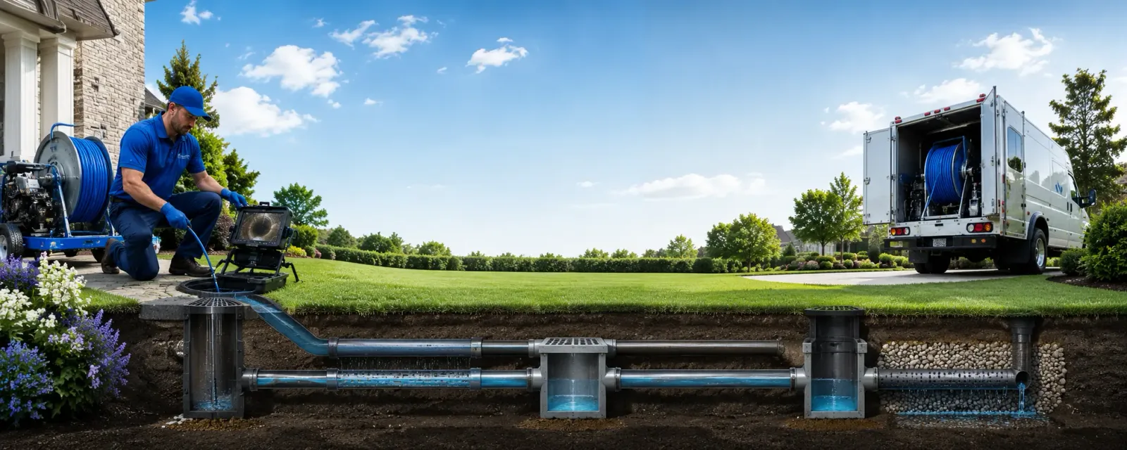 Outdoor drain cleaning information for Quinter, KS